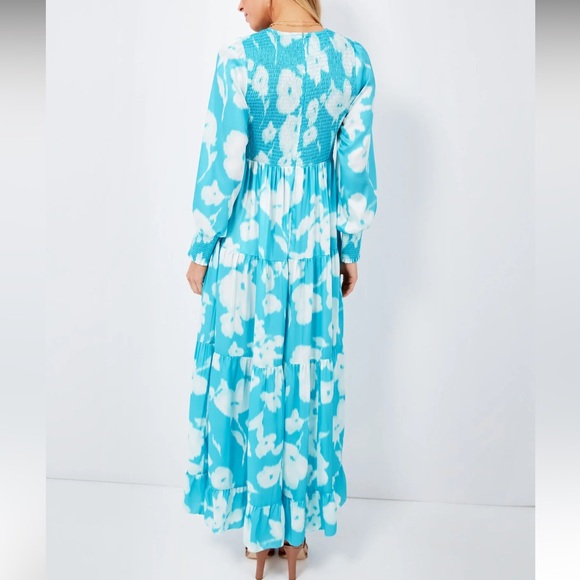 Turquoise Watercolor Floral Libby Dress
TUCKERNUCK - Picture 4 of 11